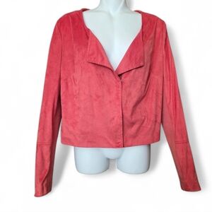 Red Snap Lightweight Blazer Coat Good Condition